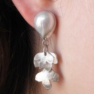Fresh Water Pearl Sterling Silver Earrings Wedding